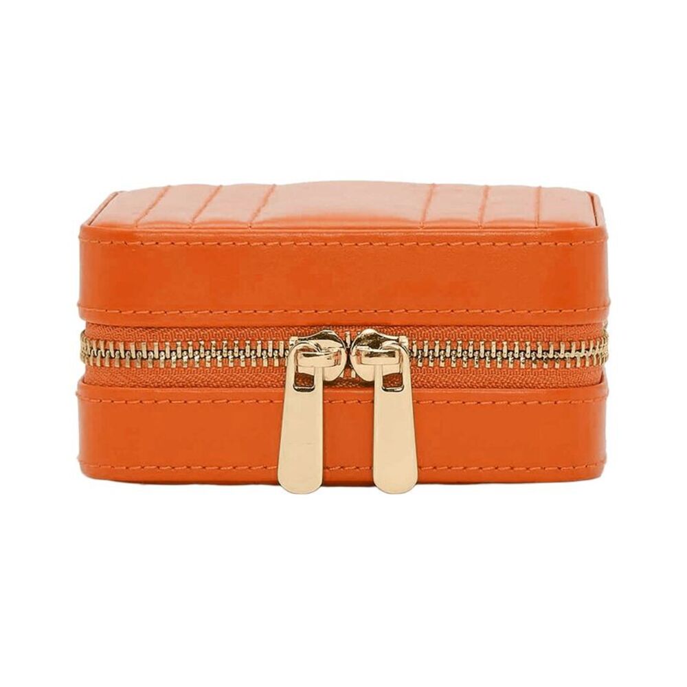 Wolf Handmade Maria Small Zip Case, Orange